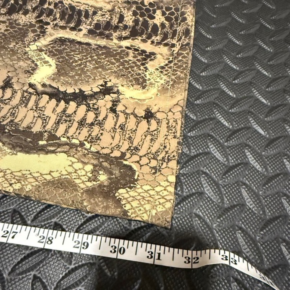 Snake Print Flare Jeans - Picture 2 of 5